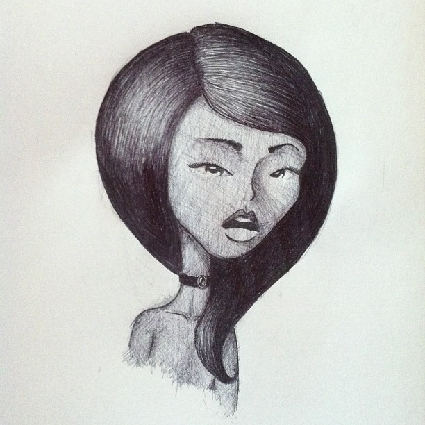 christopher l martin sketches drawing seattle ball point pen