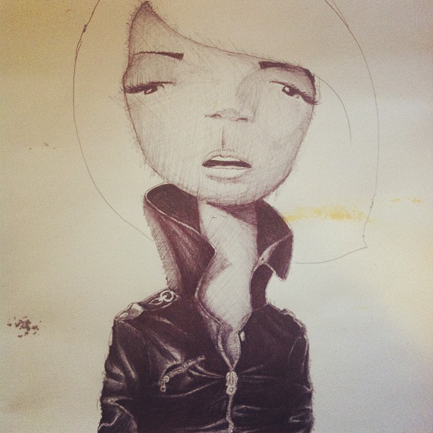 christopher l martin sketches drawing seattle ball point pen