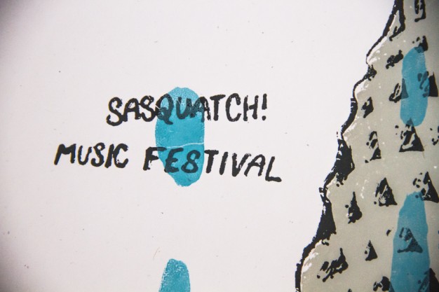 Sasquatch! 2013 Screen Print For Brothers From Another by Christopher L Martin