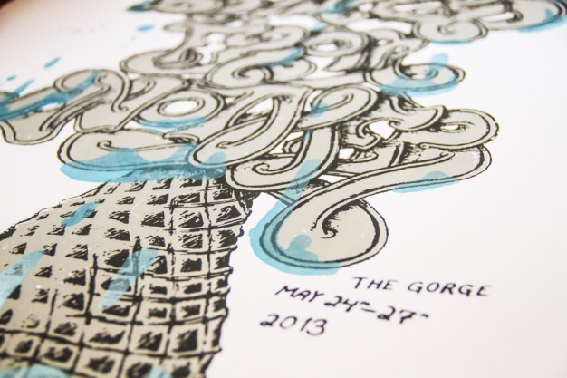 Sasquatch! 2013 Screen Print For Brothers From Another by Christopher L Martin