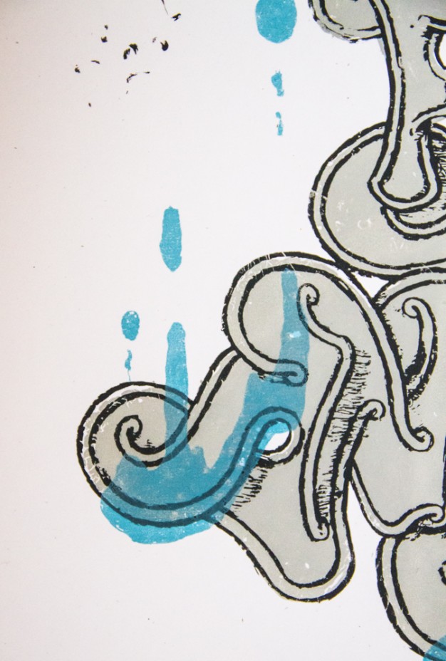 Sasquatch! 2013 Screen Print For Brothers From Another by Christopher L Martin